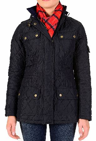Barbour Womens Speedway Quilted Jacket Black