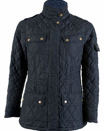 Barbour Womens Speedway Quilted Jacket Navy