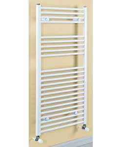 Barcelona Contemporary Large Heated Towel Rail - White