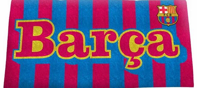 Barcelona FC FC Barcelona Wordmark Towel