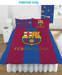 barcelona Football Duvet Set - Double
