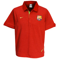 Barcelona Nike 07-08 Barcelona Polo shirt (Red)