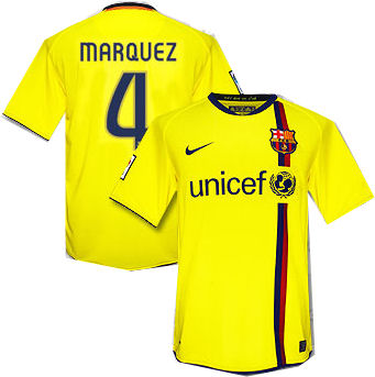 Nike 08-09 Barcelona away (Marquez 4)