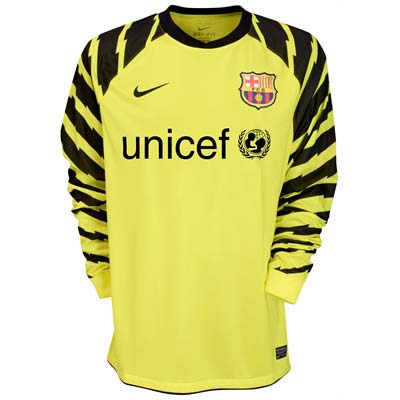 Barcelona Nike 2010-11 Barcelona Nike Goalkeeper Away Shirt