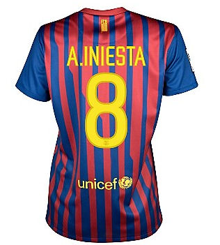 Barcelona Nike 2011-12 Barcelona Nike Womens Home Shirt (A.