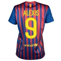 Barcelona Nike 2011-12 Barcelona Nike Womens Home Shirt (Alexis