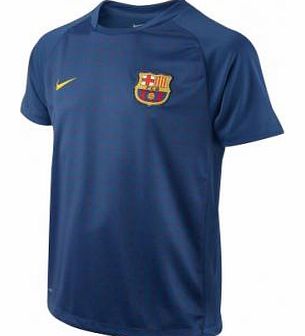 Barcelona Training Wear Nike 2010-11 Barcelona Nike Training Shirt (Blue)