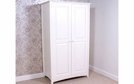 barcelona white 2 door wardrobe