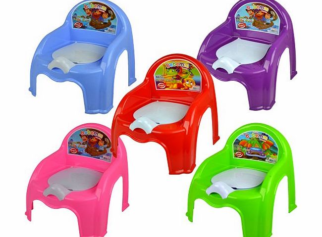 BARGAINS-GALORE CHILDRENS POTTY CHAIR EASY CLEAN KIDS TODDLER TRAINING CHAIR SEAT REMOVABLE LID (PINK)