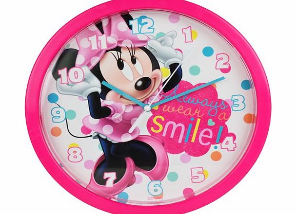 BARGAINS-GALORE MINNIE MOUSE WALL CLOCK KIDS GIRLS BEDROOM FUN MICKEY DISNEY NOVELTY GIFT NEW