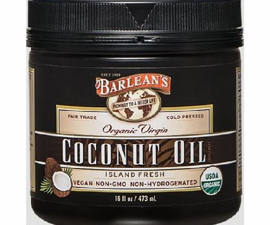 Barleans Organic Oils Barleans Organic Virgin Coconut Oil, 16-Ounce Jar