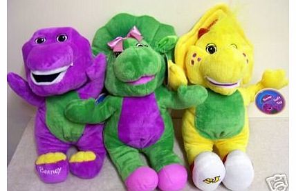 3 X 12`` BARNEY BJ BABY BOP SOFT TOYS TEDDYS PLUSH