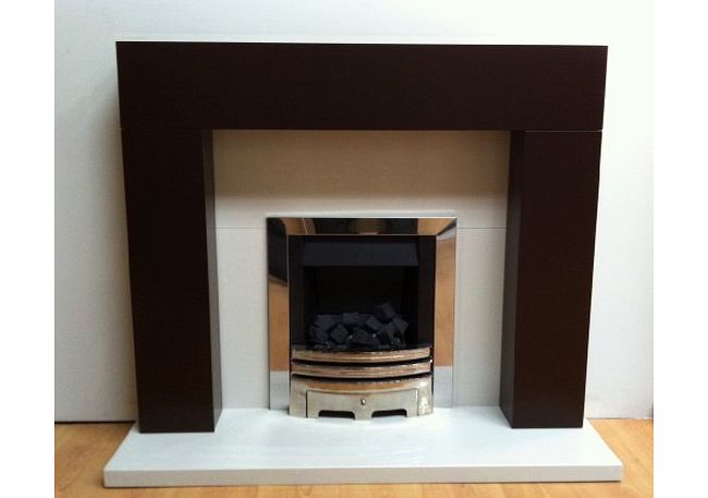 Barnsouth Orbit Fireplace Surround Only in Chocolate finish