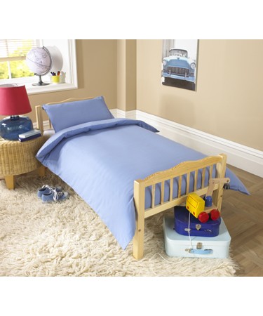 Blue Junior Bed Duvet Cover & Pillowcase Set