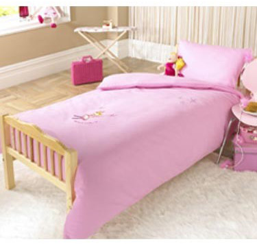 Pink Junior Bed Duvet Cover & Pillowcase Set