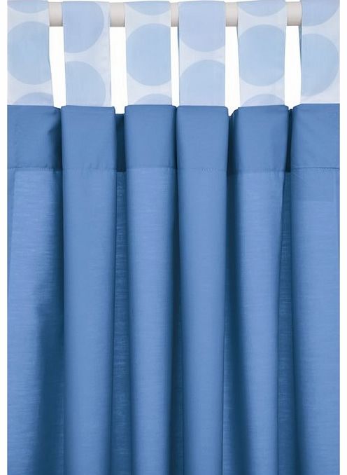 baroo Tab Top Curtain-Blue Polka(2013) TTC-BP