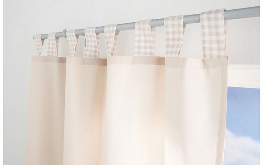 baroo Tab Top Curtain-Cream/Beige Gingham (2013)