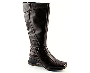 Barratts Attractive High Leg Casual Wedge Boot with Raised Stitching