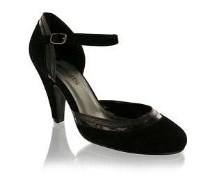 Beautiful Round Toe Suede Court Shoe