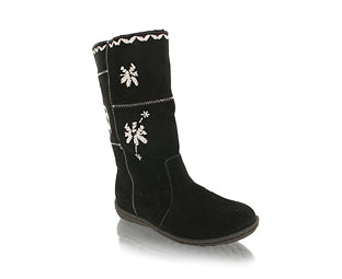 Barratts Casual Boot With Embroidered Detail - Junior