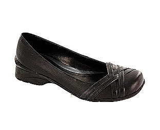 Barratts Casual Leather Flat Shoe with Strap Detail