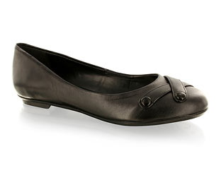 Casual Shoe With Button And Crossover Strap Detail