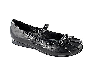 Barratts Charming Flat Shoe with Ruche and Bow Detail