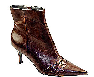 Chic Ankle Boot With Interweave Detail - Size 10