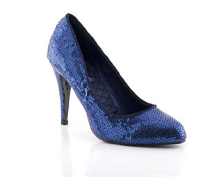 Chic Sequin Court Shoe