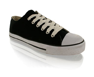 Barratts Comfortable Canvas Shoe With Toe Cap