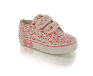 Barratts Cute Canvas Trainer