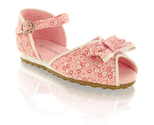 Barratts Cute Two Part Canvas Sandal
