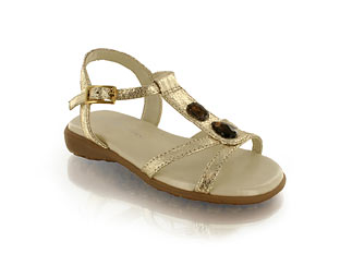 Barratts Essential T-Bar Sandal With Jewel Trim Detail