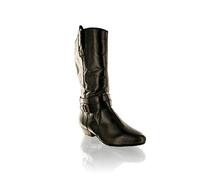 Barratts Fab Mid High Boot With Buckle Detail - Size 10