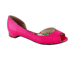 Barratts Fabulous Leather Look Peep Toe Shoe