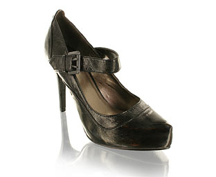 Barratts Fabulous Mary Jane Court Shoe With Platform Heel - Size 1-2