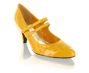 Fabulous Patent Court Shoe With Double Strap Buckle Detail
