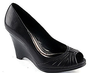 Barratts Fun Peep Toe Wedge With Ruche Feature