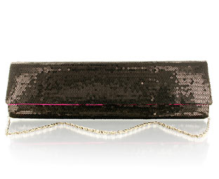 Fun Sequin Covered Clutch Bag