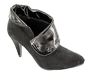 Funky Dip Sided Patent Cuff Boot