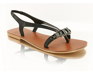 Barratts Funky Toe Post Sandal With Gem Detail