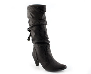 Barratts Knee High Tie Detail Boot