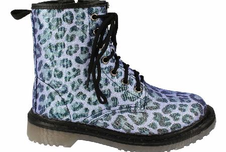 BARRATTS LABELS Lilac Leopard Ankle Boot