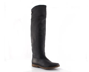 Leather Over The Knee Casual Boot