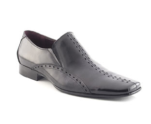 Barratts Leather Slip On Formal Shoe - Size 13-14