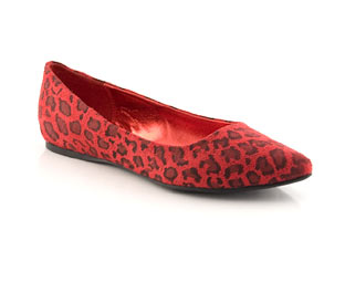 Barratts Leopard Print Ballerina With Pointed Toe - Sizes 1-2