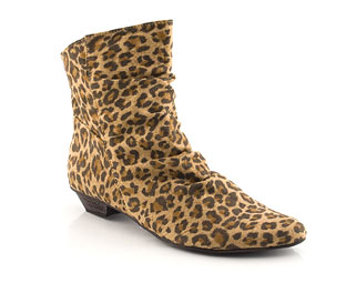 Barratts Leopard Print Lean Back Ankle Boot - Size 10