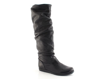 Barratts Long Leather Slouch Boot