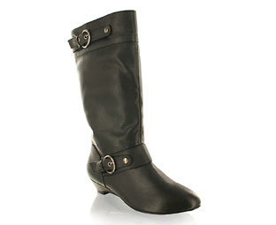 Mid High Boot With Buckle Trim - Junior