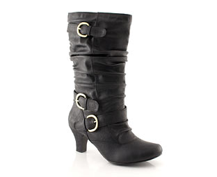 Barratts Mid High Boot With Buckle Trim